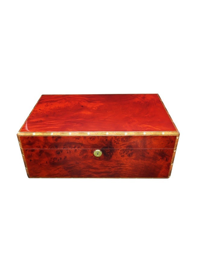 Hemingway Donatus Desktop Humidor – Spanish Cedar Wood with Hygrometer, Humidifier & Lock – 60–80 Capacity - Image 2